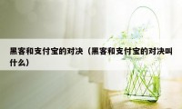 黑客和支付宝的对决（黑客和支付宝的对决叫什么）