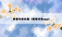 黑客攻击私服（黑客攻击app）