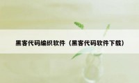 黑客代码编织软件（黑客代码软件下载）