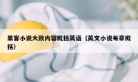 黑客小说大致内容概括英语（英文小说每章概括）