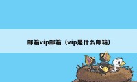 邮箱vip邮箱（vip是什么邮箱）