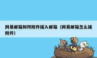 网易邮箱如何附件插入邮箱（网易邮箱怎么插附件）