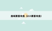 南域黑客攻击（213黑客攻击）