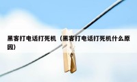 黑客打电话打死机（黑客打电话打死机什么原因）