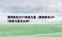 赛博朋克2077黑客力量（赛博朋克2077黑客力量怎么样）