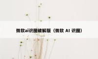 微软ai识图破解版（微软 AI 识图）