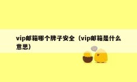 vip邮箱哪个牌子安全（vip邮箱是什么意思）