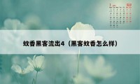 蚊香黑客流出4（黑客蚊香怎么样）