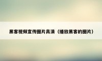 黑客视频宣传图片高清（播放黑客的图片）