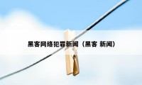 黑客网络犯罪新闻（黑客 新闻）