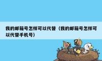 我的邮箱号怎样可以代替（我的邮箱号怎样可以代替手机号）