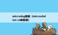 microdog破解（microstation ce破解版）