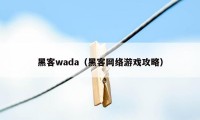 黑客wada（黑客网络游戏攻略）