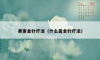 黑客金针疗法（什么是金针疗法）