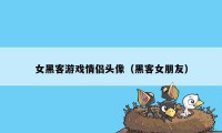 女黑客游戏情侣头像（黑客女朋友）