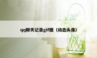 qq聊天记录gif图（动态头像）