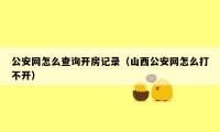 公安网怎么查询开房记录（山西公安网怎么打不开）