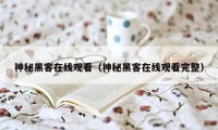 神秘黑客在线观看（神秘黑客在线观看完整）