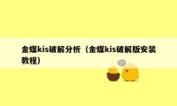 金蝶kis破解分析（金蝶kis破解版安装教程）